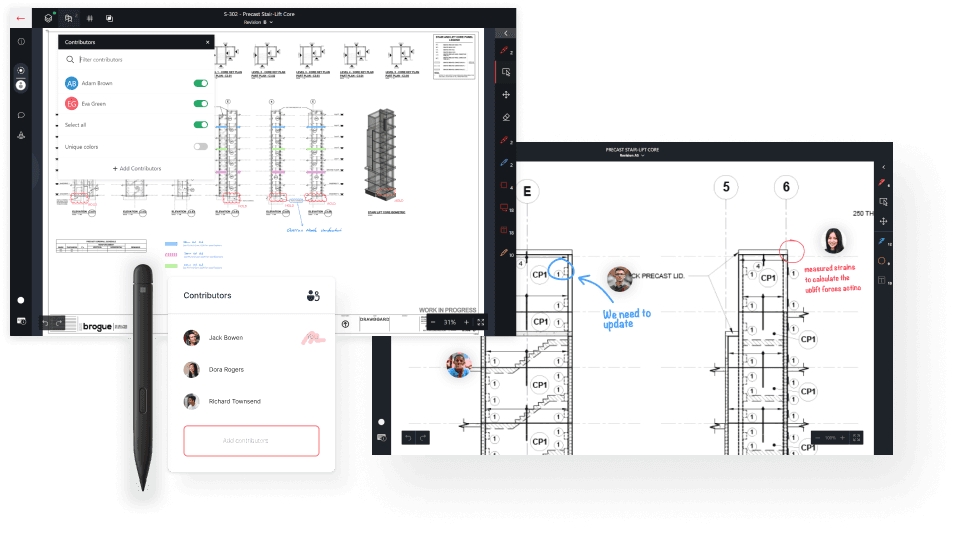 Live Collaborative Drawing Workspace